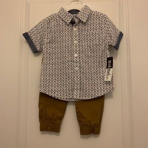 18 month old boy matching set! Dress shirt and pants! CUTE !